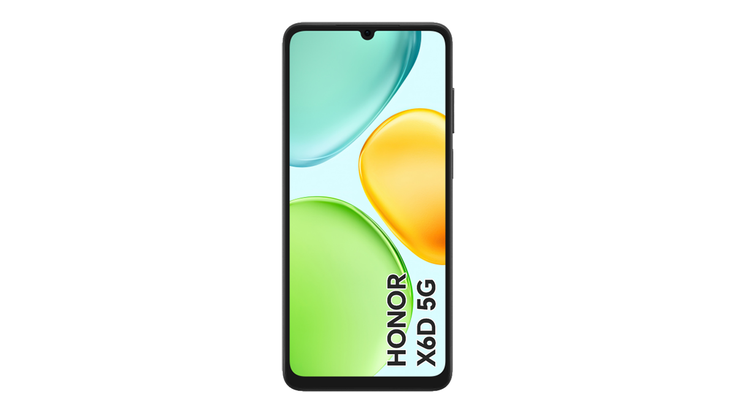 Honor X6d 5G 128GB Smartphone in a midnight black colour