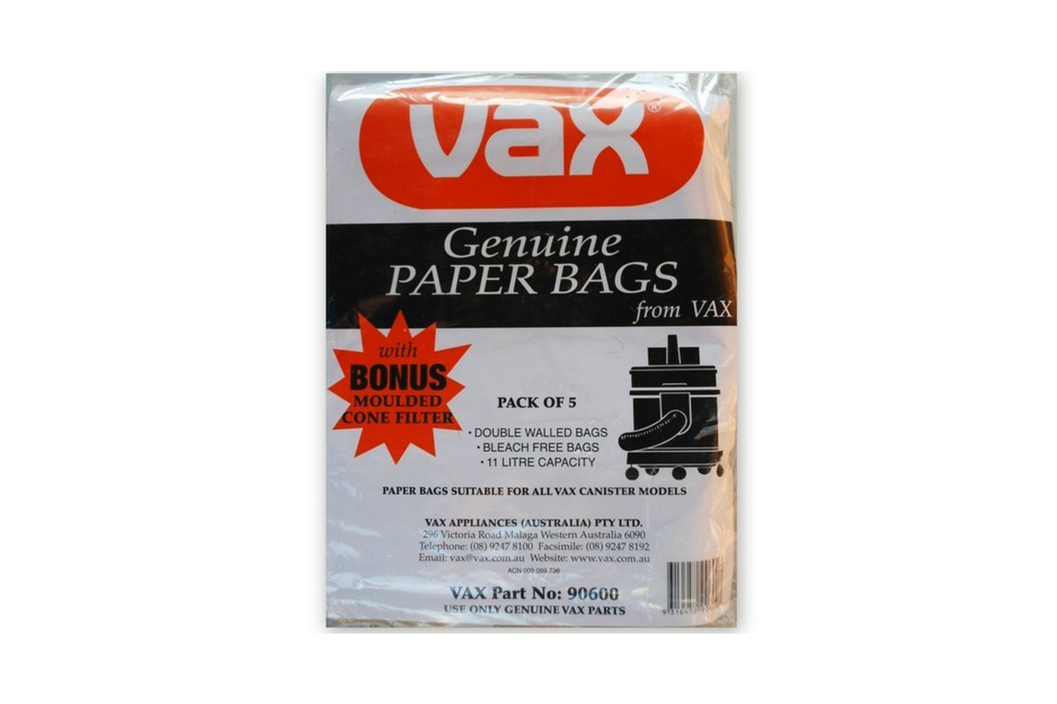 Vax Vacuum Cleaner Bags 5 Pack Harvey Norman New Zealand