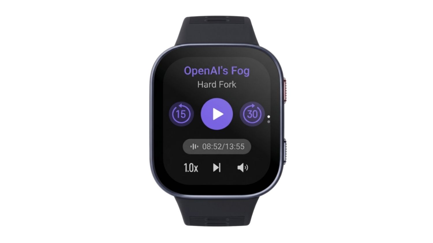Amazfit BIP Max Smartwatch - Aluminium Polymer Case with Silicone Band (46mm Case, GPS, Bluetooth)