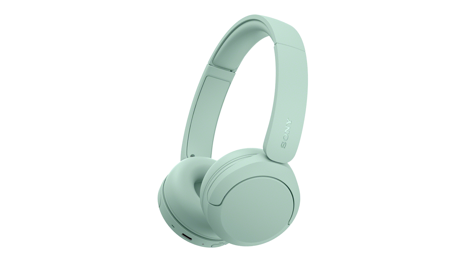 Sony WH-CH530 Wireless On-Ear Headphones in a vibrant mint colour