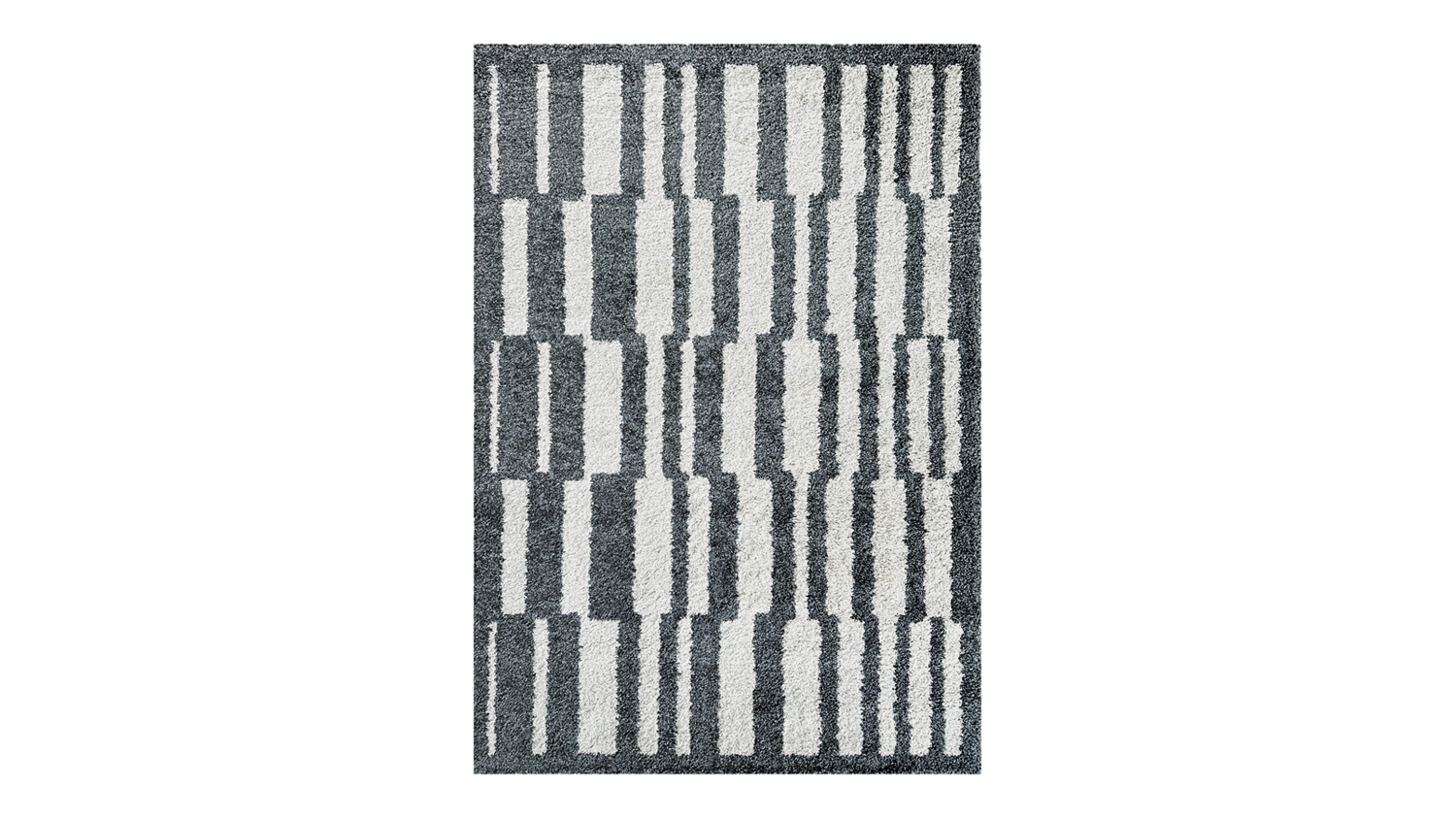 Beaumont Block Rug 160 x 230cm - Charcoal
