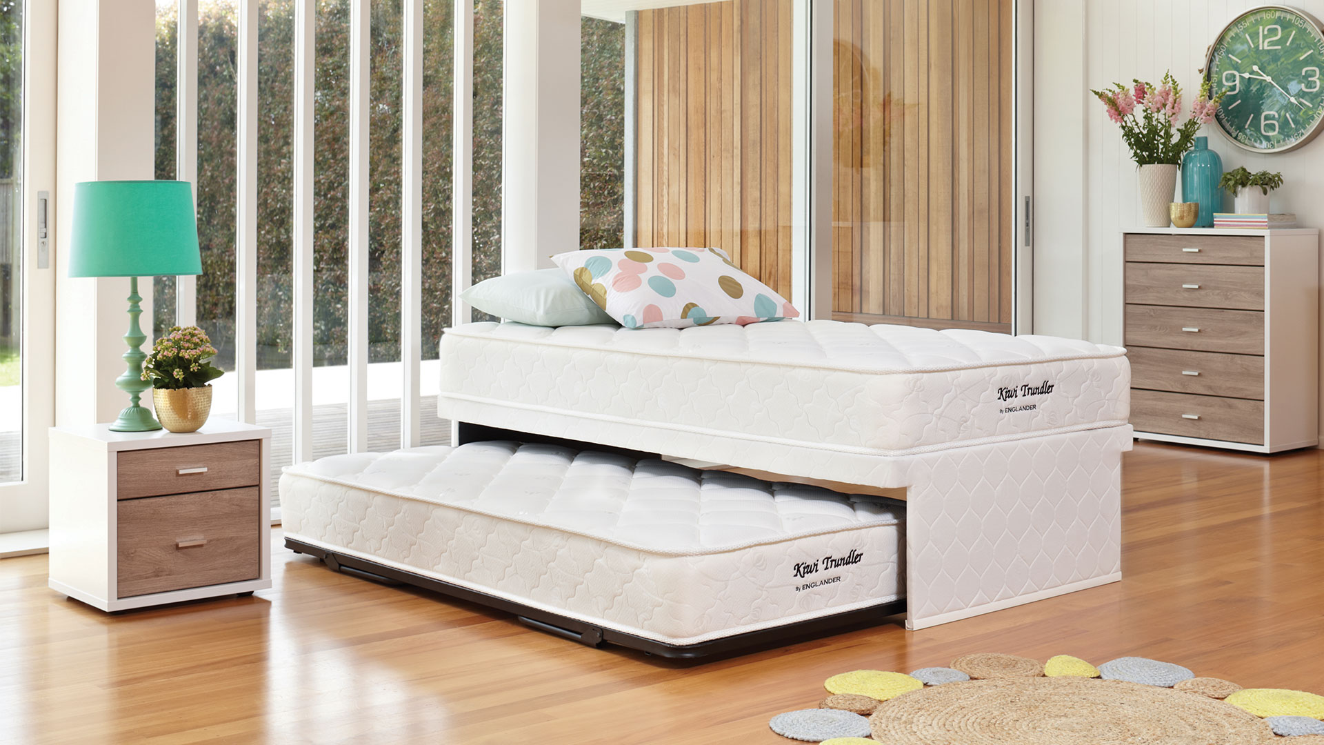 Kiwi King Single Trundle Bed By Englander | Harvey Norman New Zealand