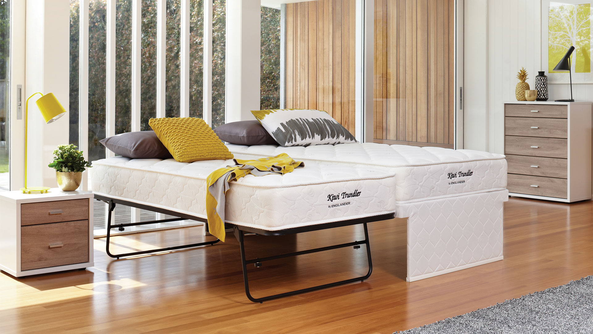 Kiwi King Single Trundle Bed By Englander | Harvey Norman New Zealand