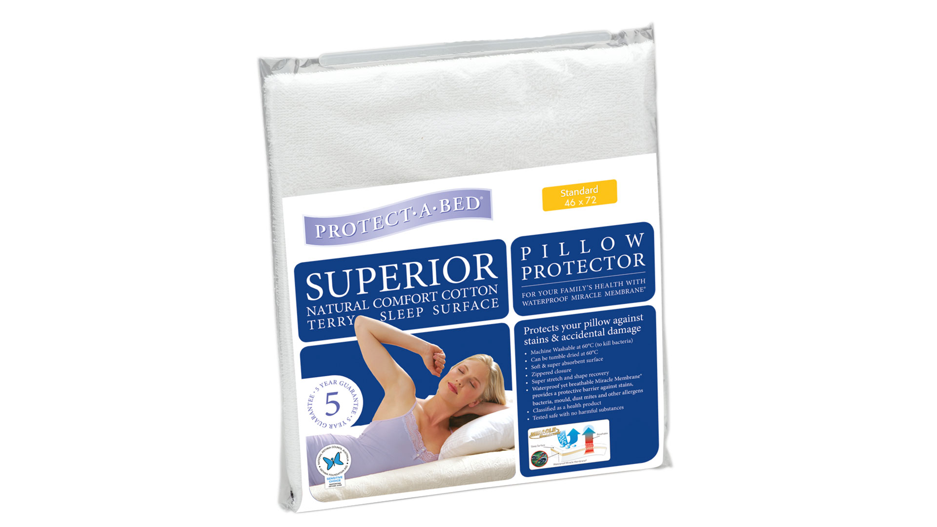 Superior Pillow Protector by Protect-A-Bed