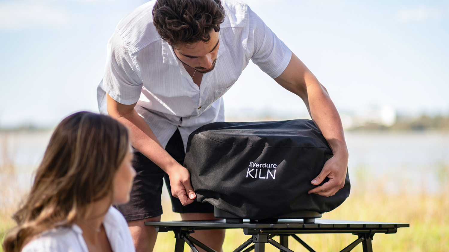Everdure Kiln 13" Portable Pizza Oven Cover - Black (EPCOVER13)