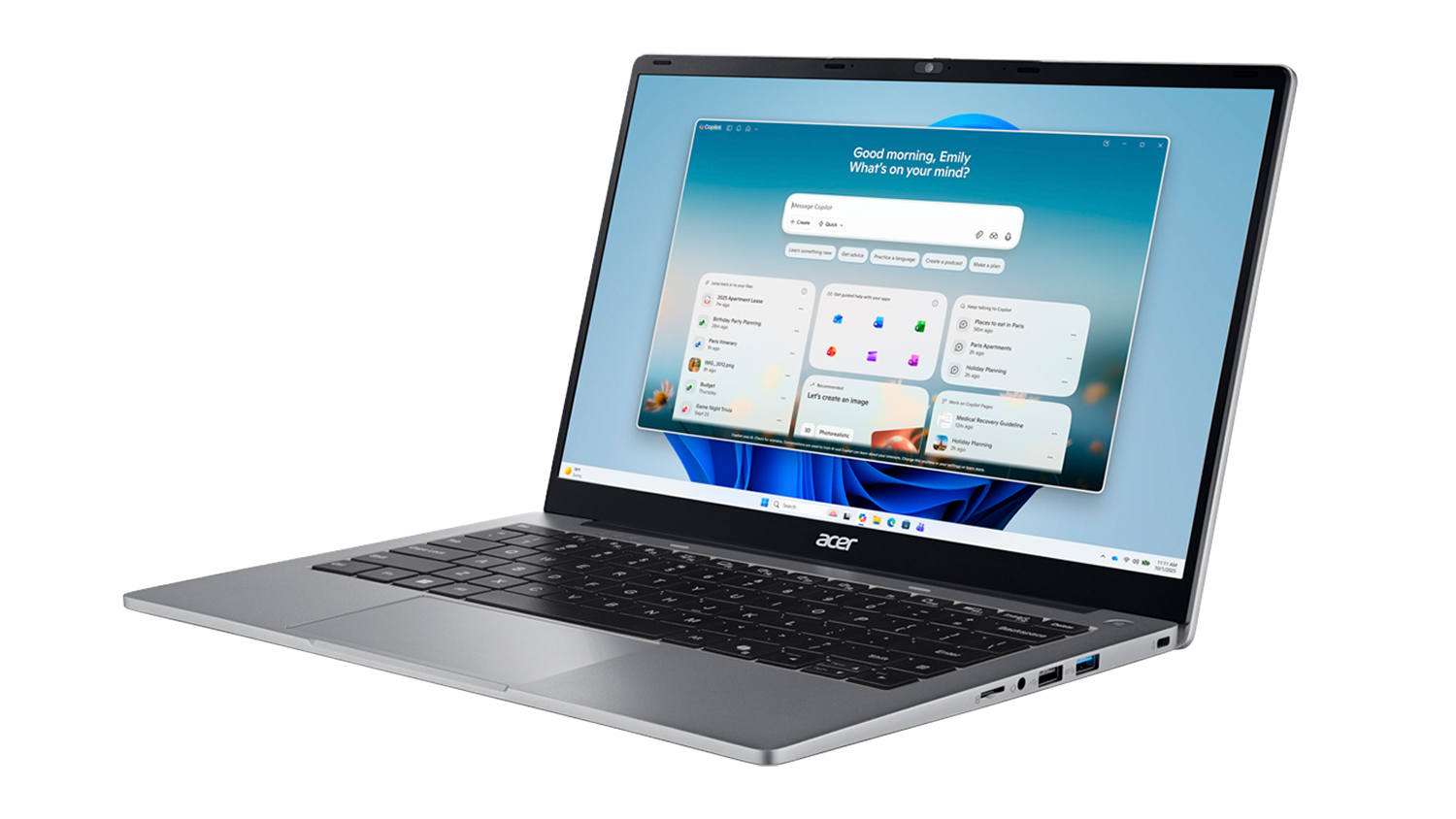 Acer Aspire Lite 14" Laptop - AMD Ryzen 3 8GB-RAM 256GB-SSD - Silver (NX.X0QSA.001)