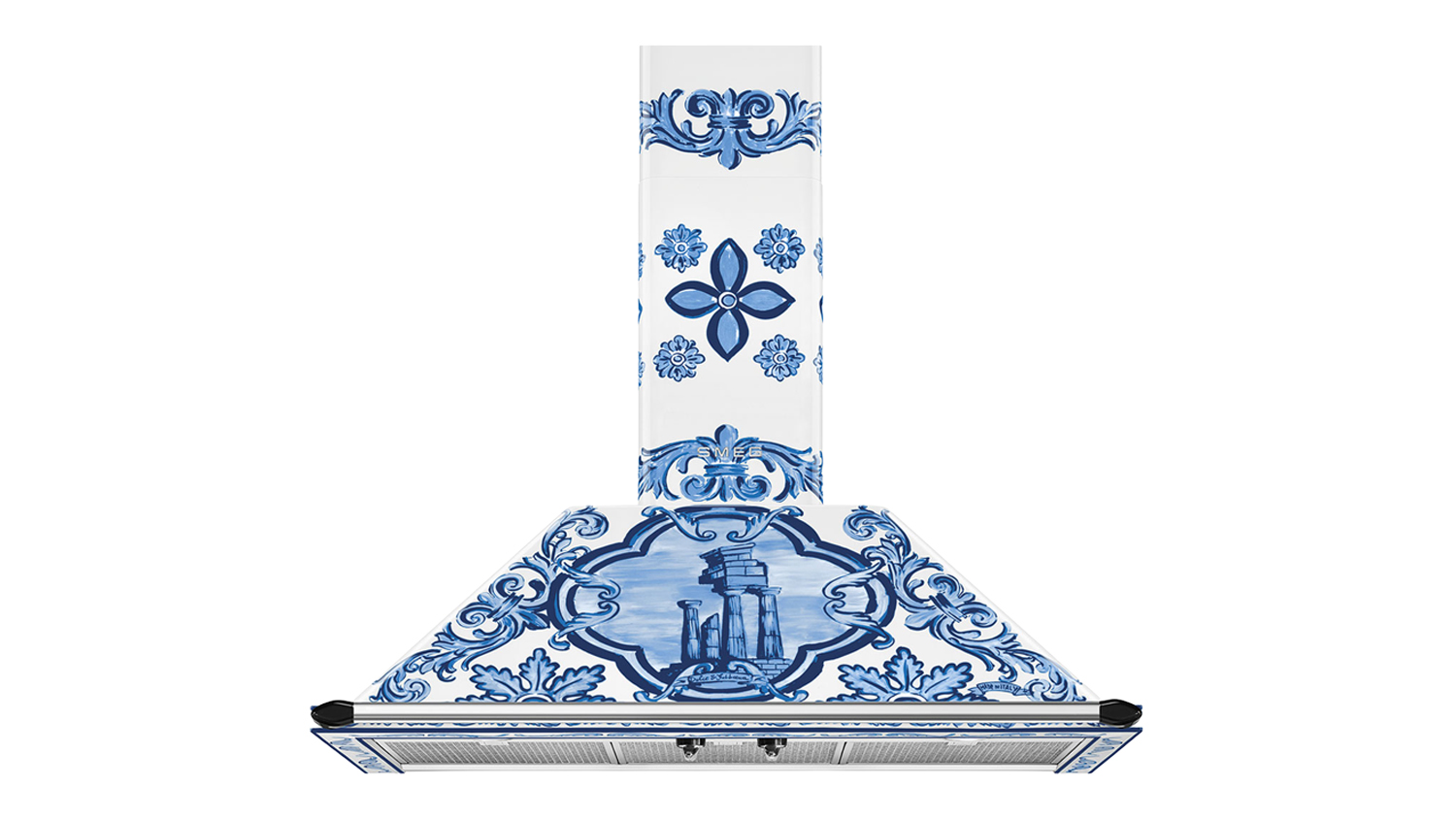 Smeg Divina Cucina 90cm Non-Silent Wall Mounted Rangehood with Onboard Motor