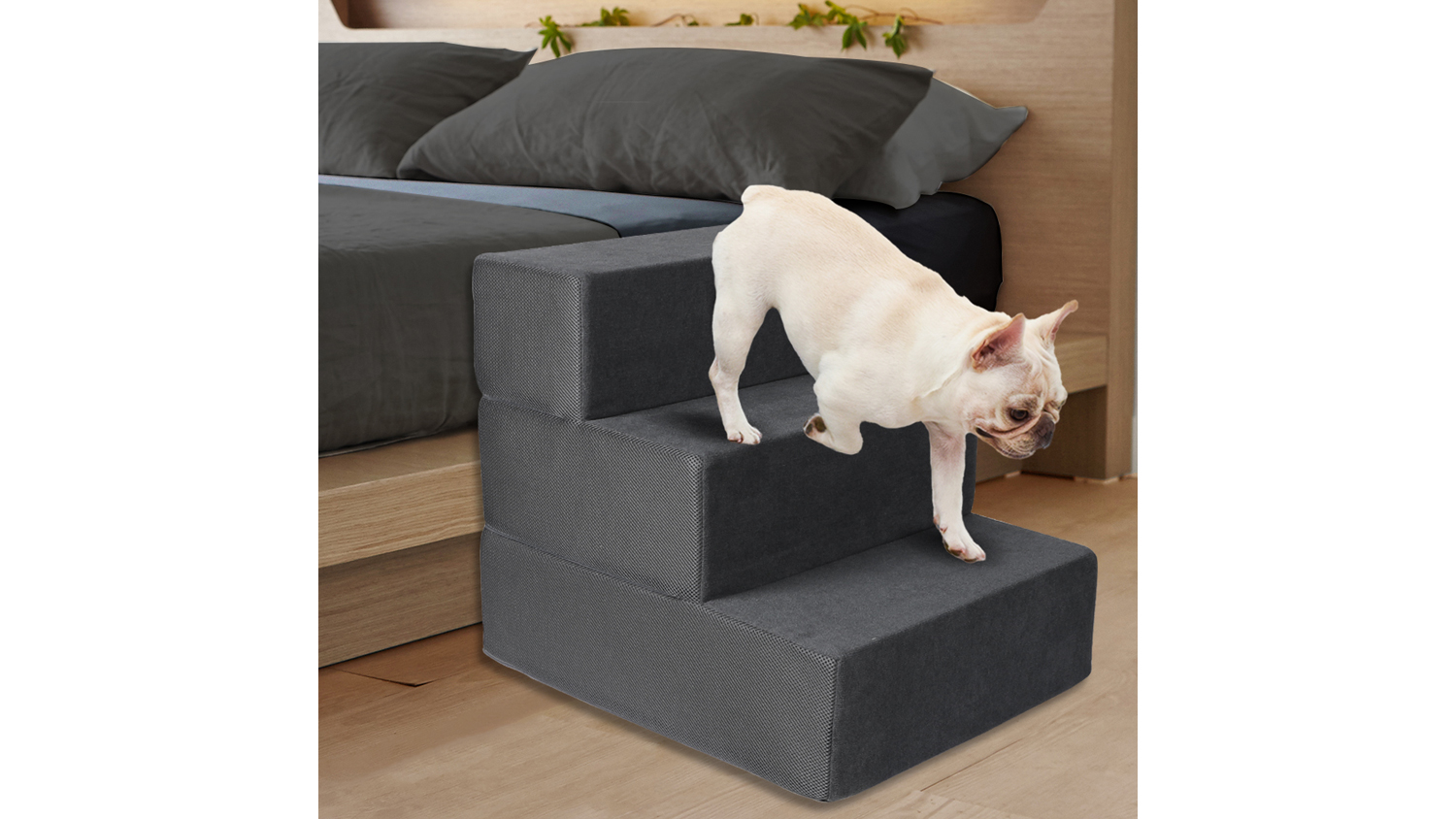PaWz Foam Pet Stairs 53.5 x 45.7 x 47cm