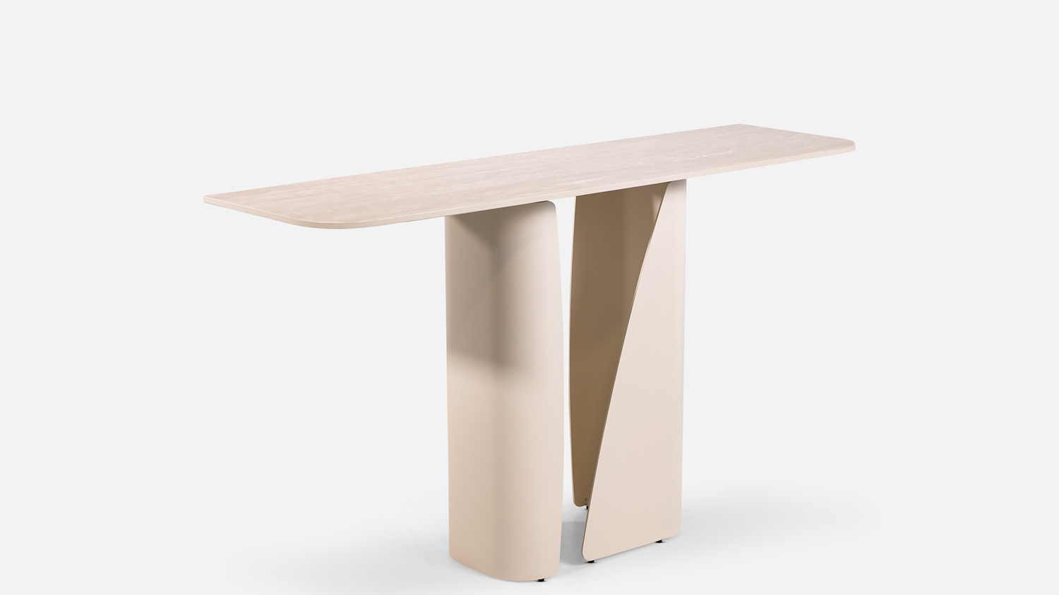 Amlen 1000mm Console Table - Travertine