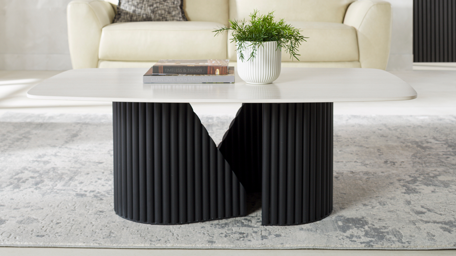 A front view of the Marsden Coffee Table