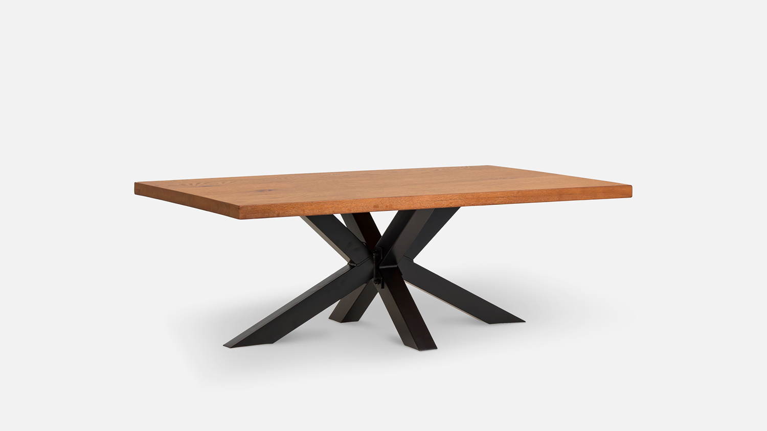 Soho 800mm X-Base Coffee Table - Antique Oak