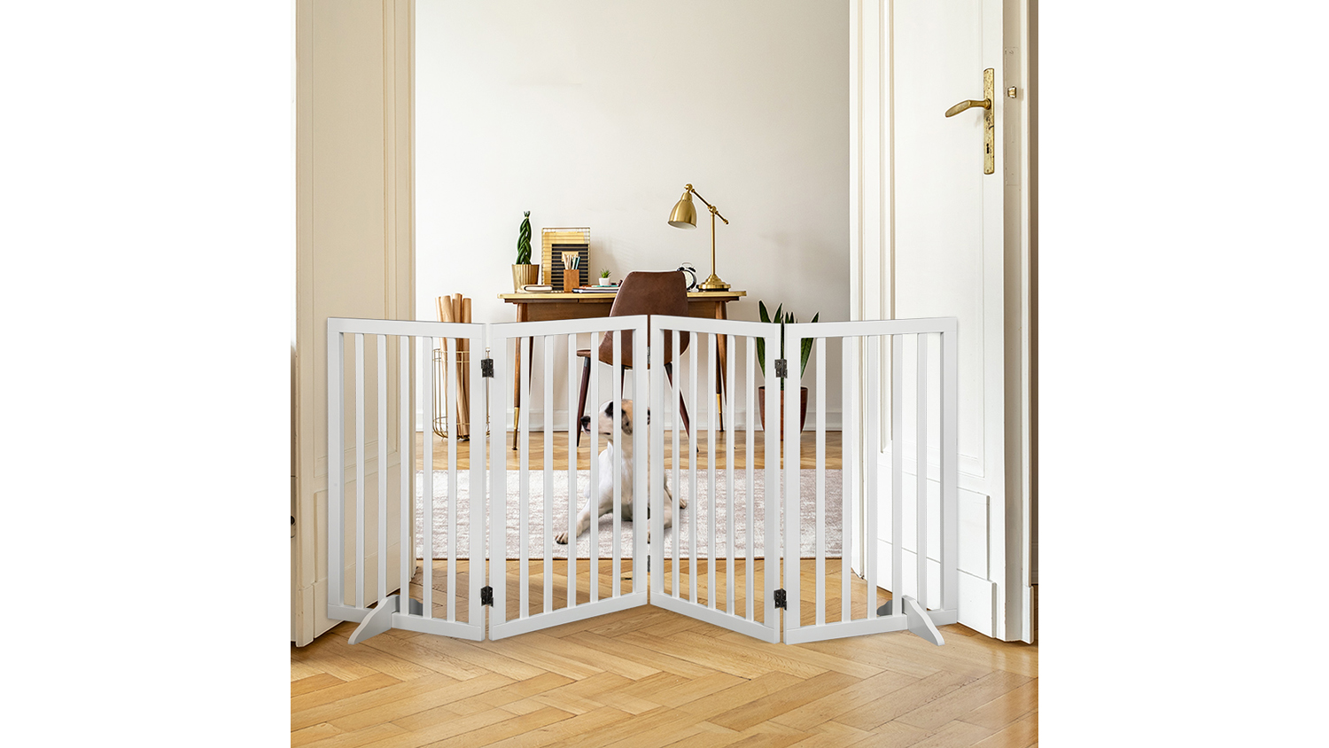 PaWz Indoor Folding Pet Fence Gate 185 x 80cm