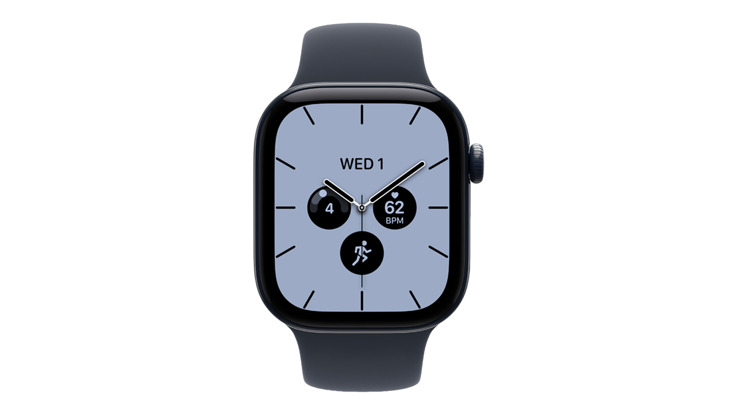 Apple Watch Series 12 - Night Blue Ceramic Case with Navy Blue Sport Band (42mm, GPS+Cellular, Bluetooth, Medium/Large Band)