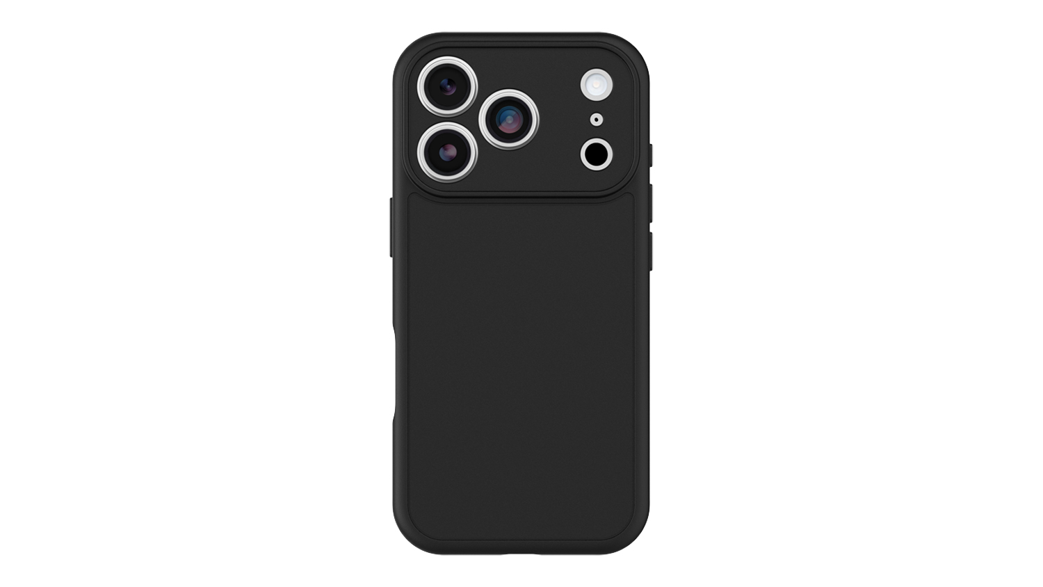 OtterBox Lumen MagSafe Case for iPhone 18 Pro rear view showing slim black design, camera protection and precise fit