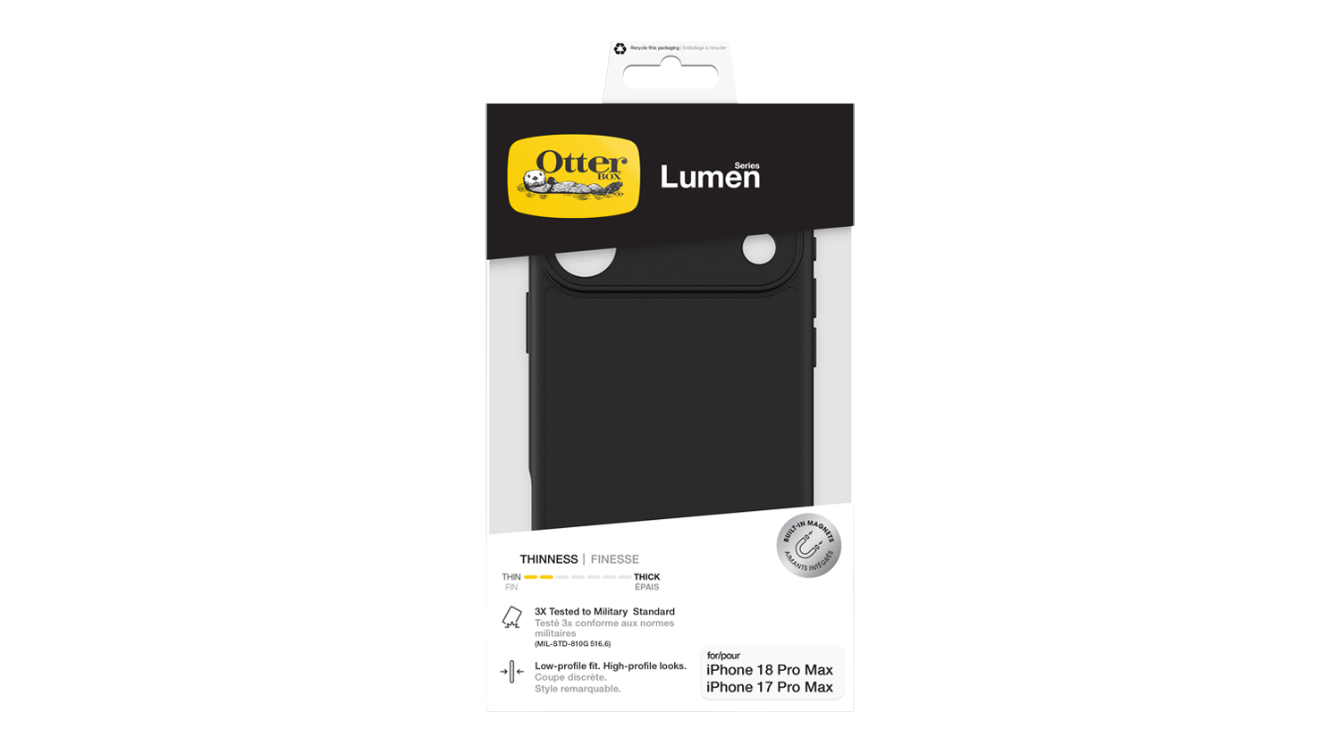 Otterbox Lumen MagSafe Case for iPhone 18 Pro Max - Black