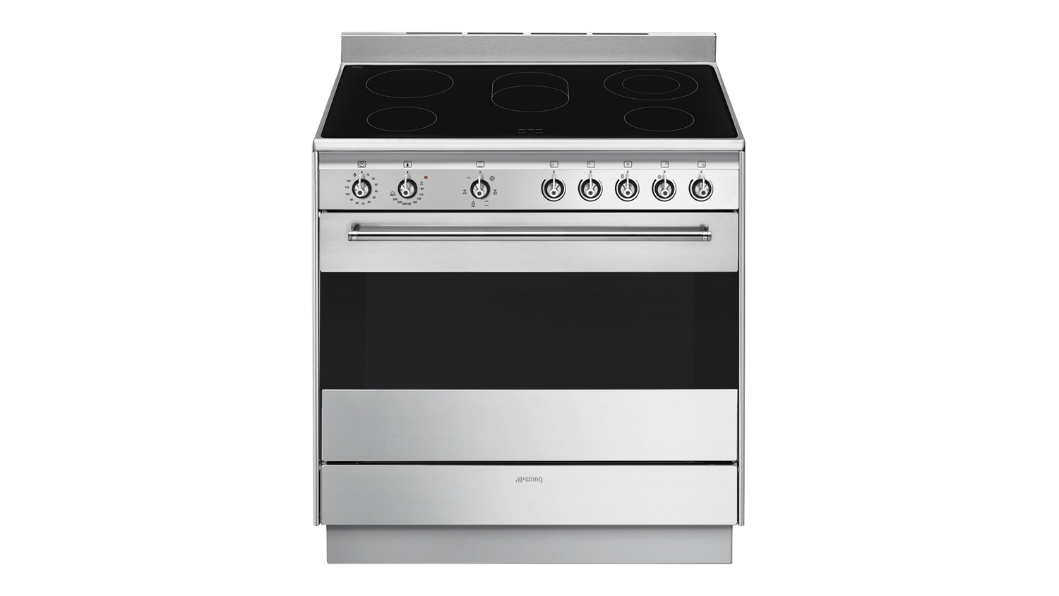 Smeg Classic 90cm Freestanding Oven with 5 Zone Ceramic Cooktop