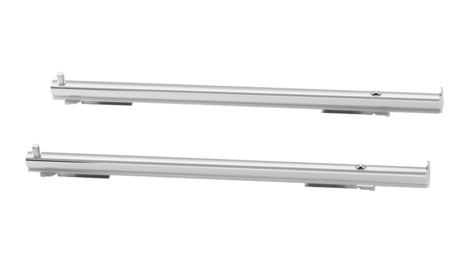 Extension telescopic rail set for Galileo steam ovens with durable metal runners