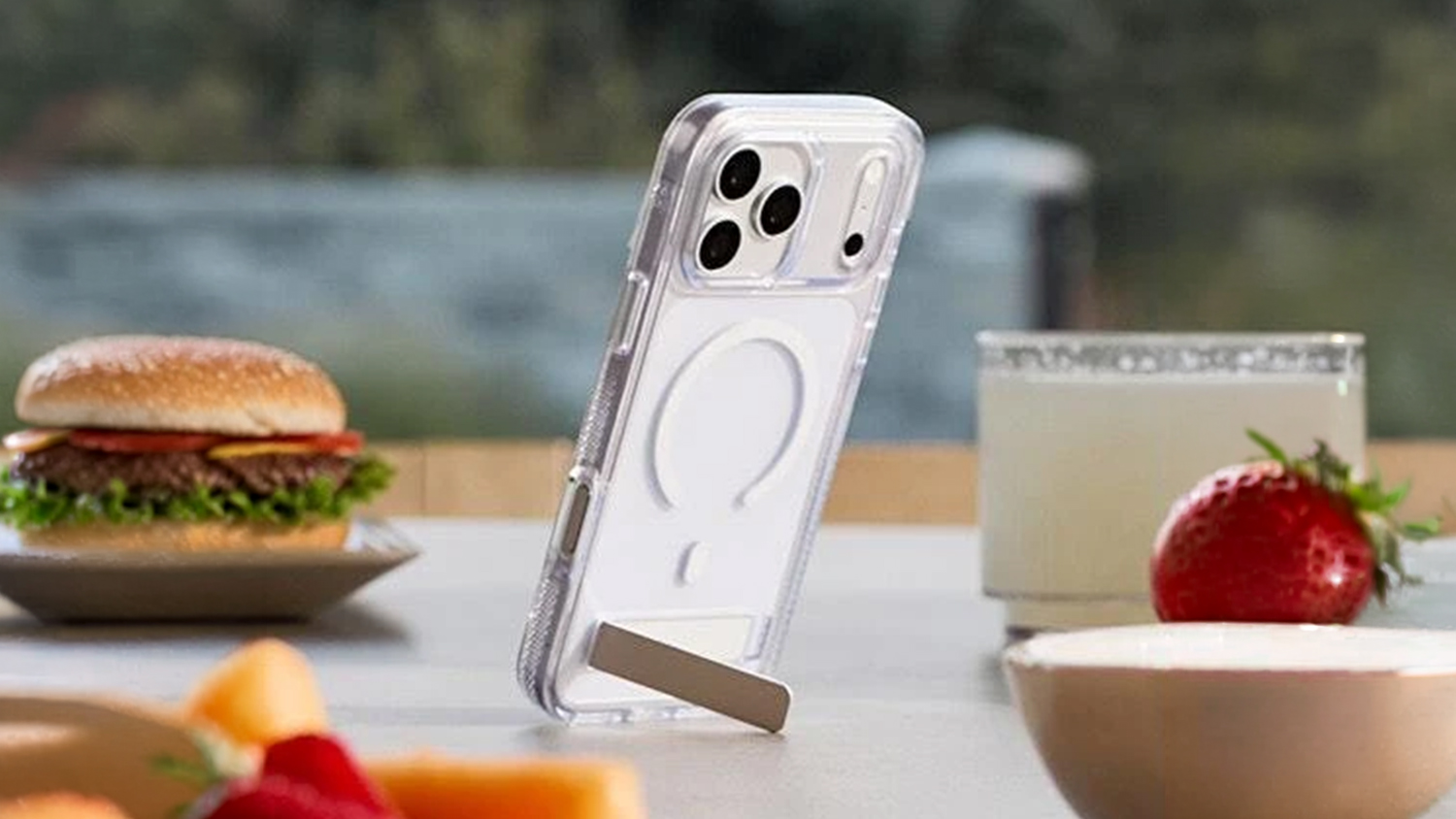 Zagg Crystal Palace Snap KickStand Case for iPhone 18 Pro Max/17 Pro Max - Clear