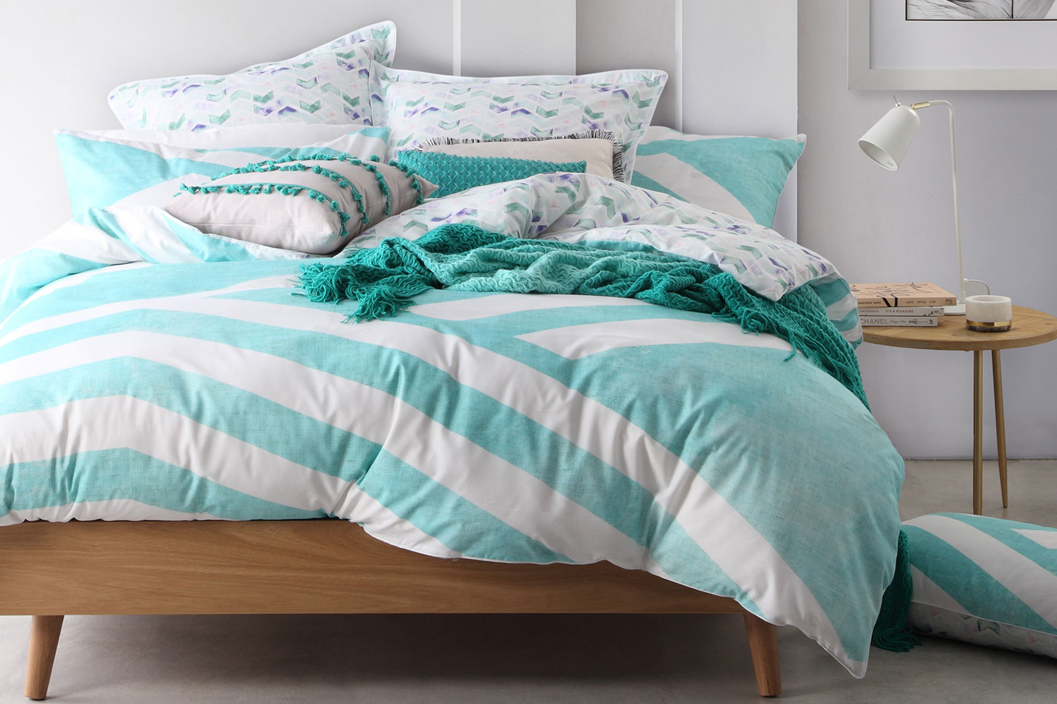 Calippo Teal Duvet Cover Set By Logan And Mason Harvey Norman