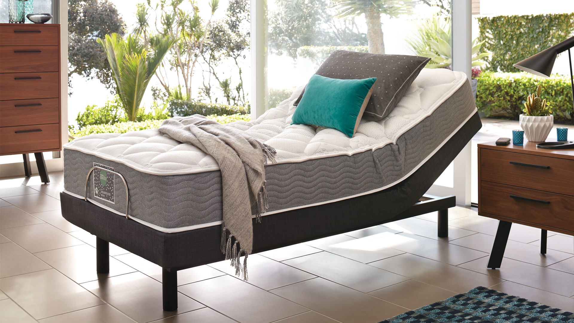 Sleepmaker Dreamweaver Medium King Single Mattress with Lifestyle Adjustable Base by Tempur