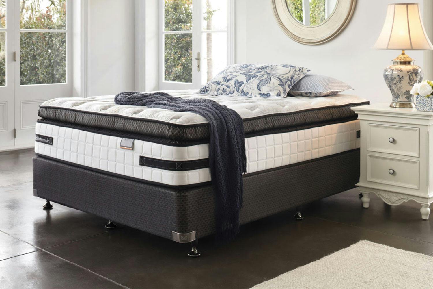 kensington ultra plush queen bed by sealy posturepedic harvey