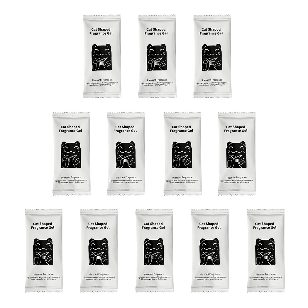 Front view of the PaWz Aromatherapy Gel Tabs 12pcs in white packaging with a black cat graphic