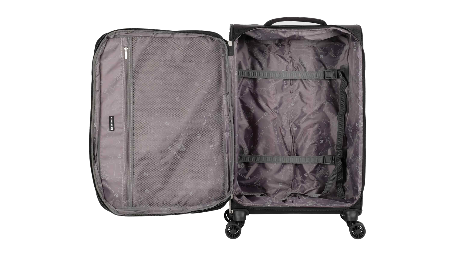 Voyager Osaka Hard Luggage Case 69cm - Black