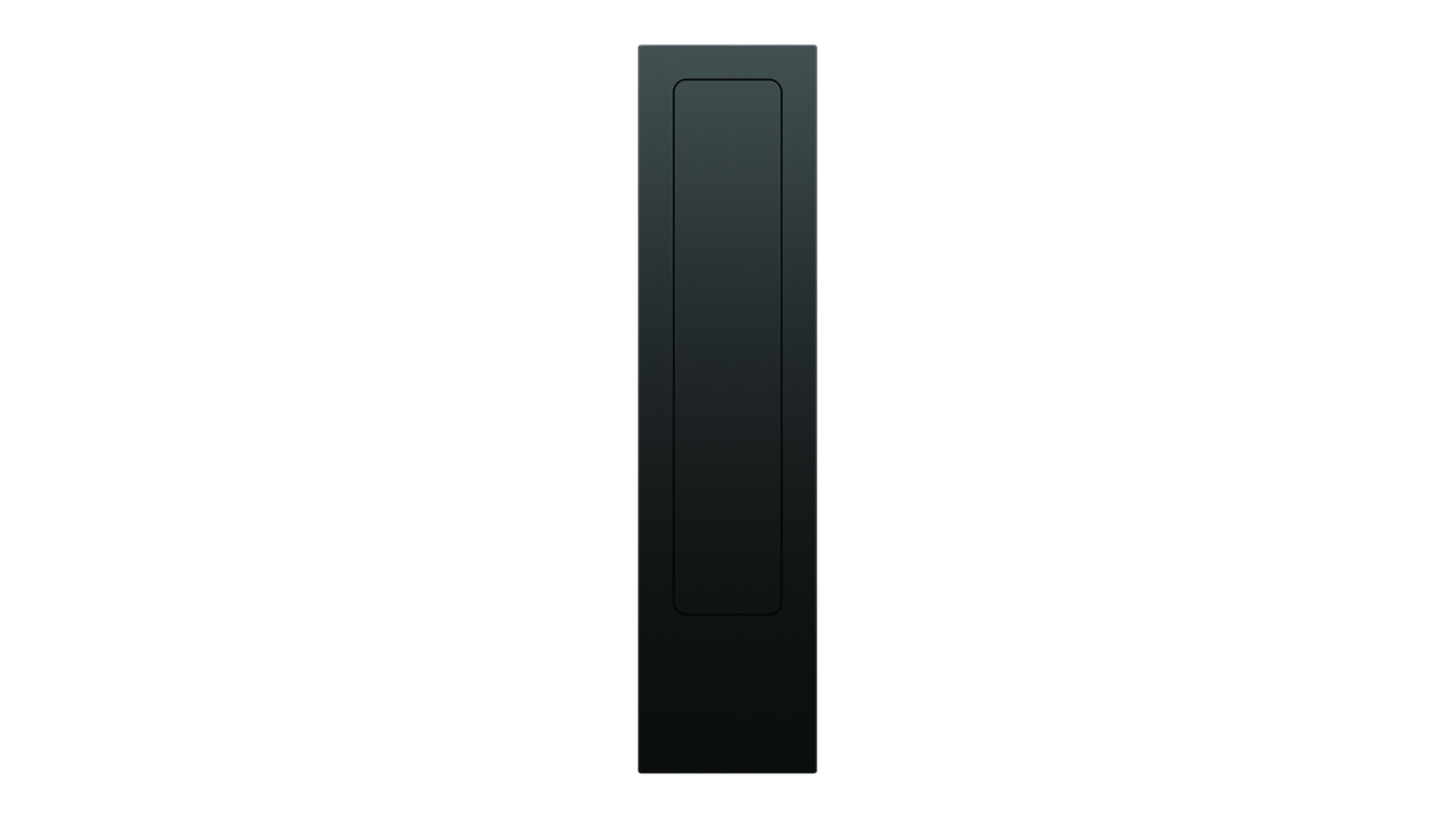 Front view of the Fisher & Paykel Series 11 modular smart downdraft rangehood in black