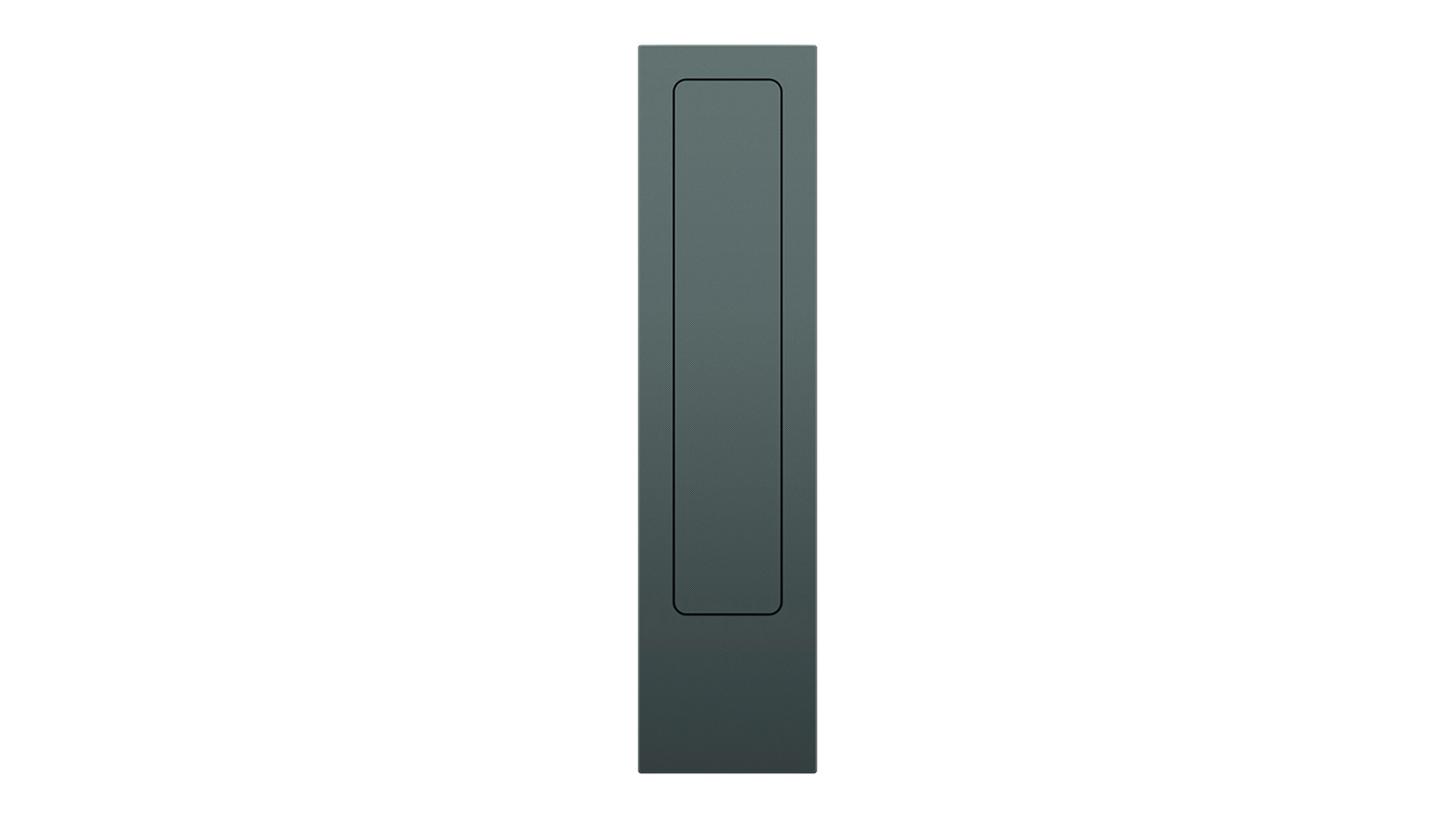 Front view of the Fisher & Paykel Series 11 modular smart downdraft rangehood in grey