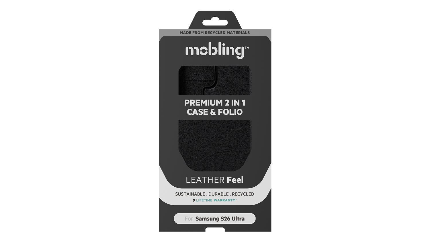 Mobling 2-in-1 Wallet for Samsung Galaxy S26 Ultra - Black (80004000)