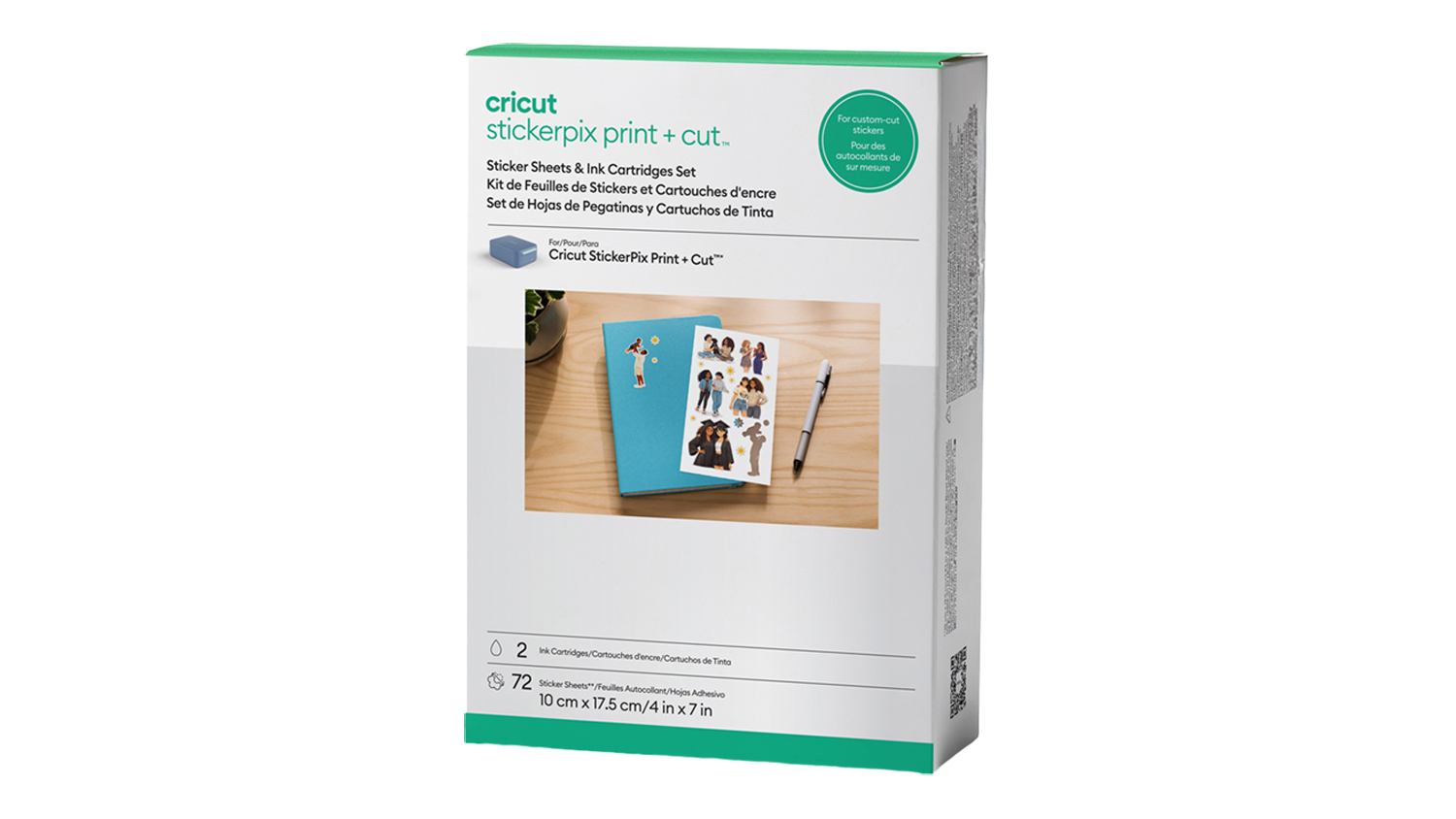Cricut Gemini Sticker Paper White in 4"x7" size