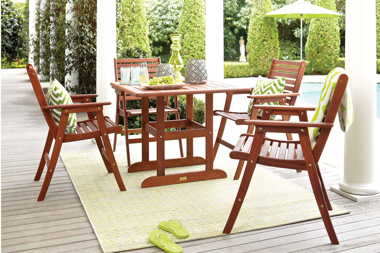 Bentley 5 Piece Square Outdoor Dining Setting