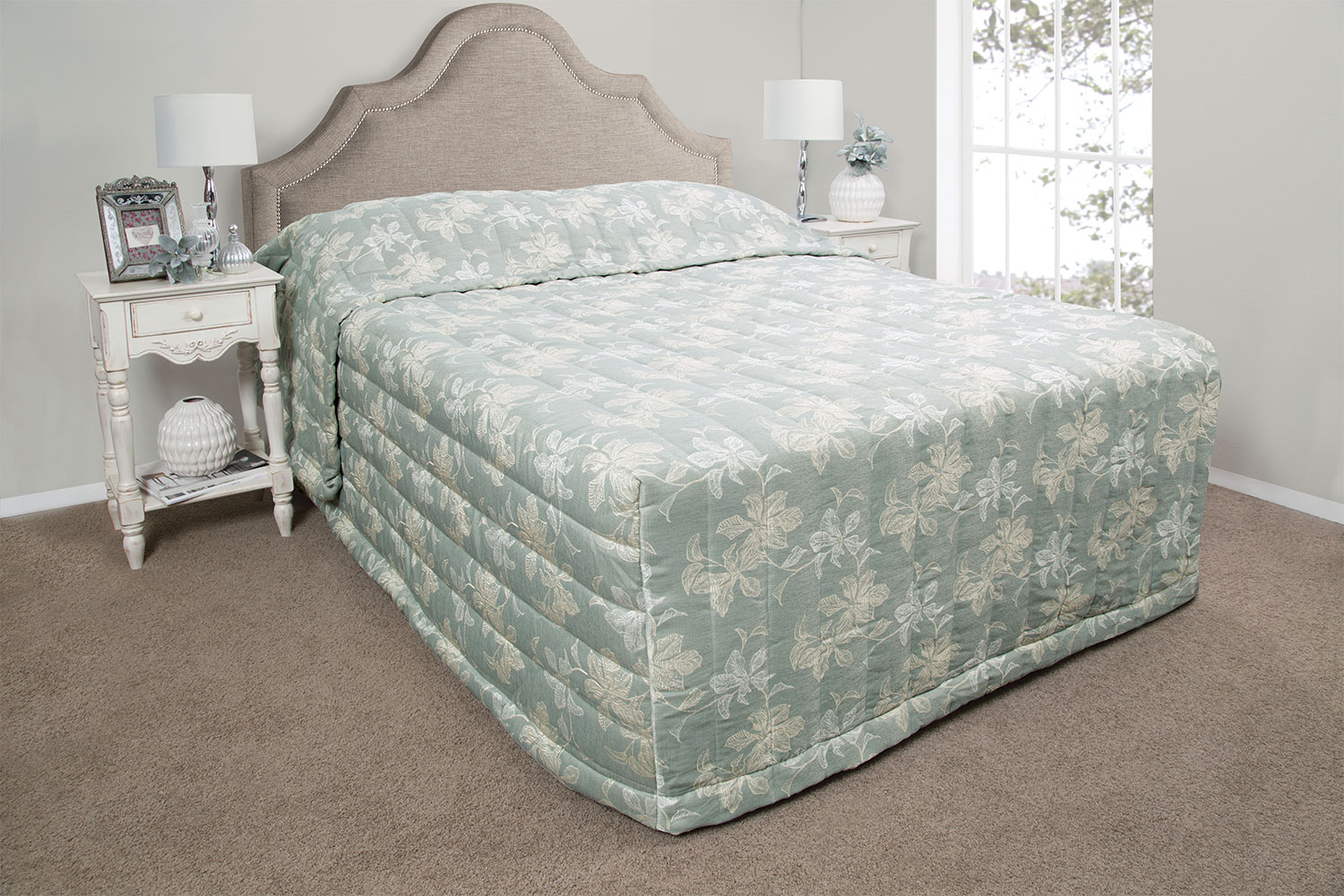 Eden Monique Sage Bedspread by NZ Merchants