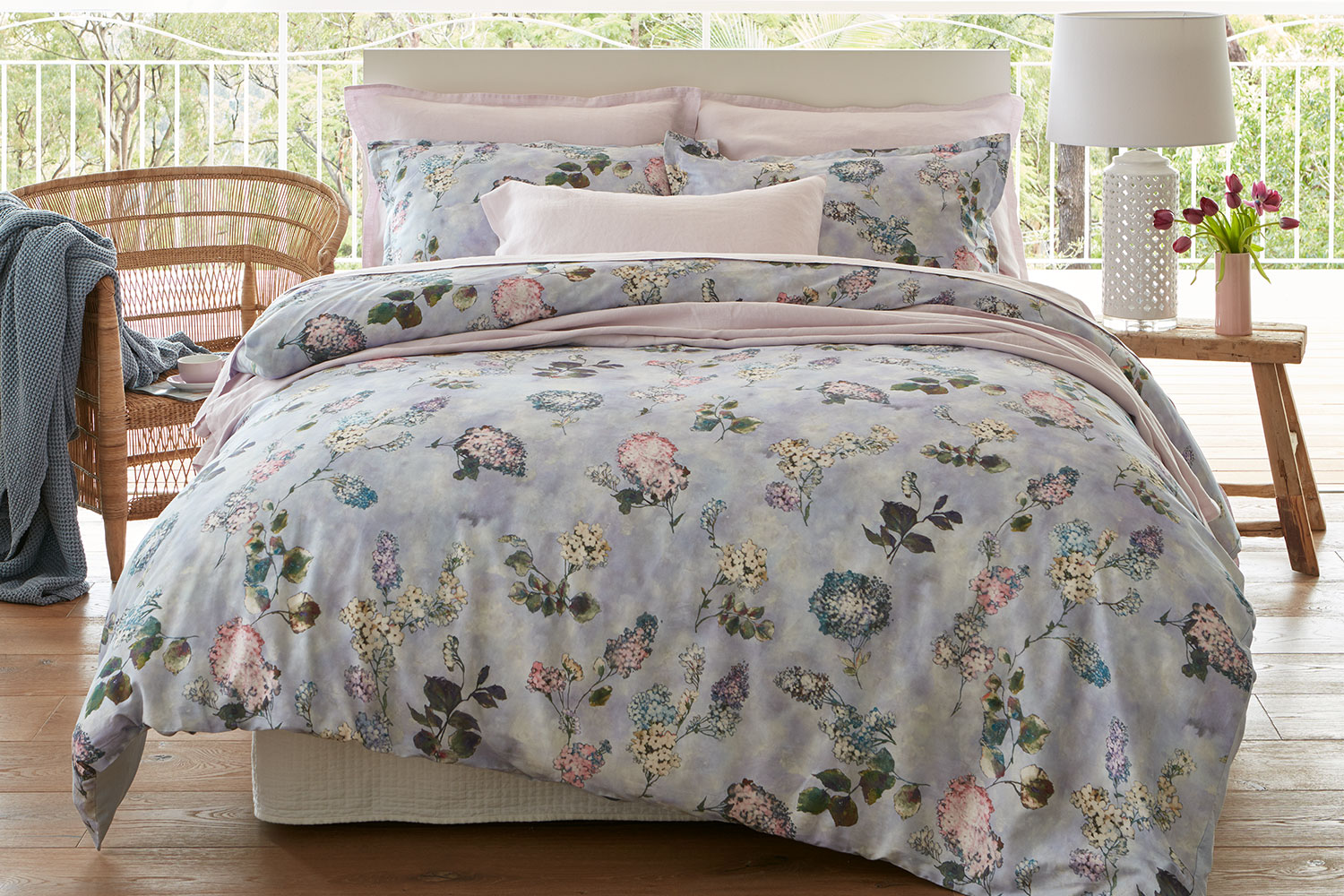 Lilac Duvet Cover Set By Baksana Harvey Norman New Zealand