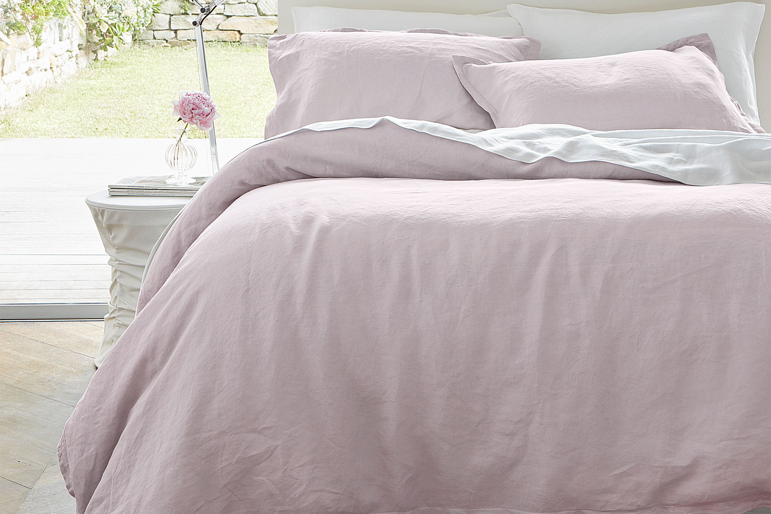 Linen Rosa Duvet Cover Set By Baksana Harvey Norman New Zealand