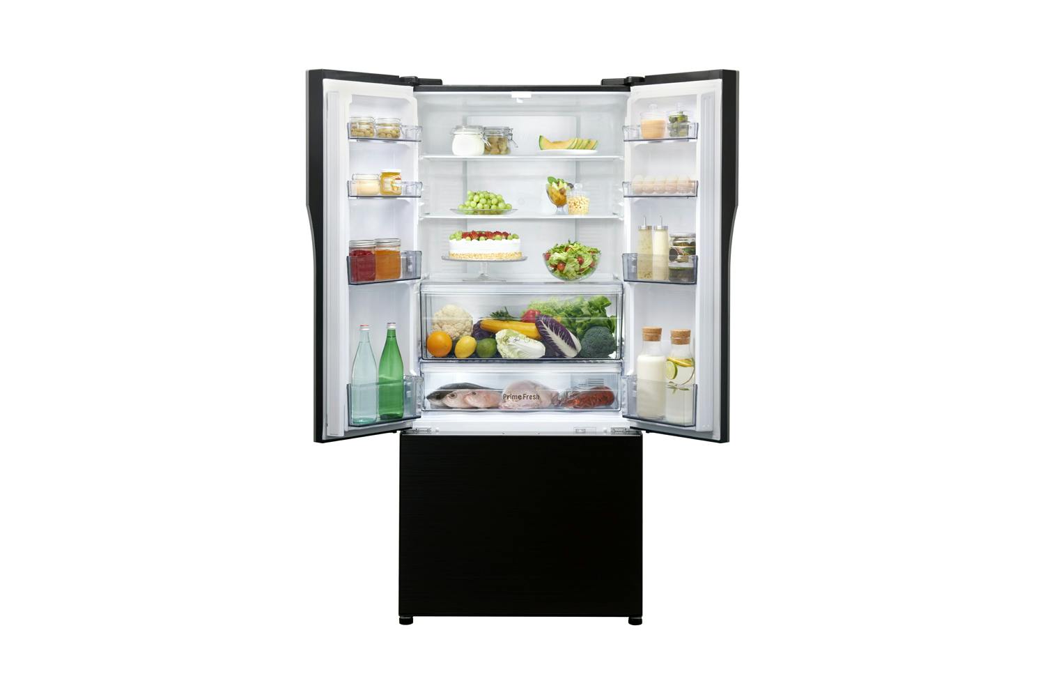 Panasonic 547l French Door Fridge Freezer Black Glass Finish