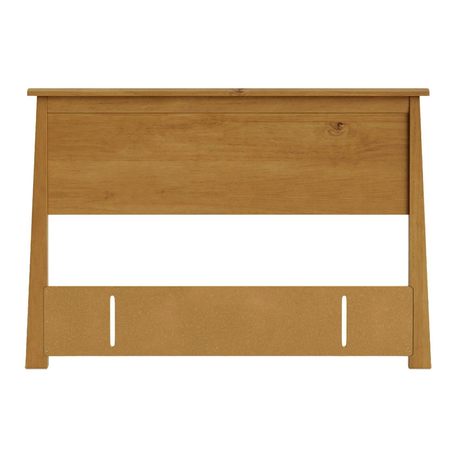Front view of the Verve King Headboard in Light Rimu finish, featuring a flat rectangular panel