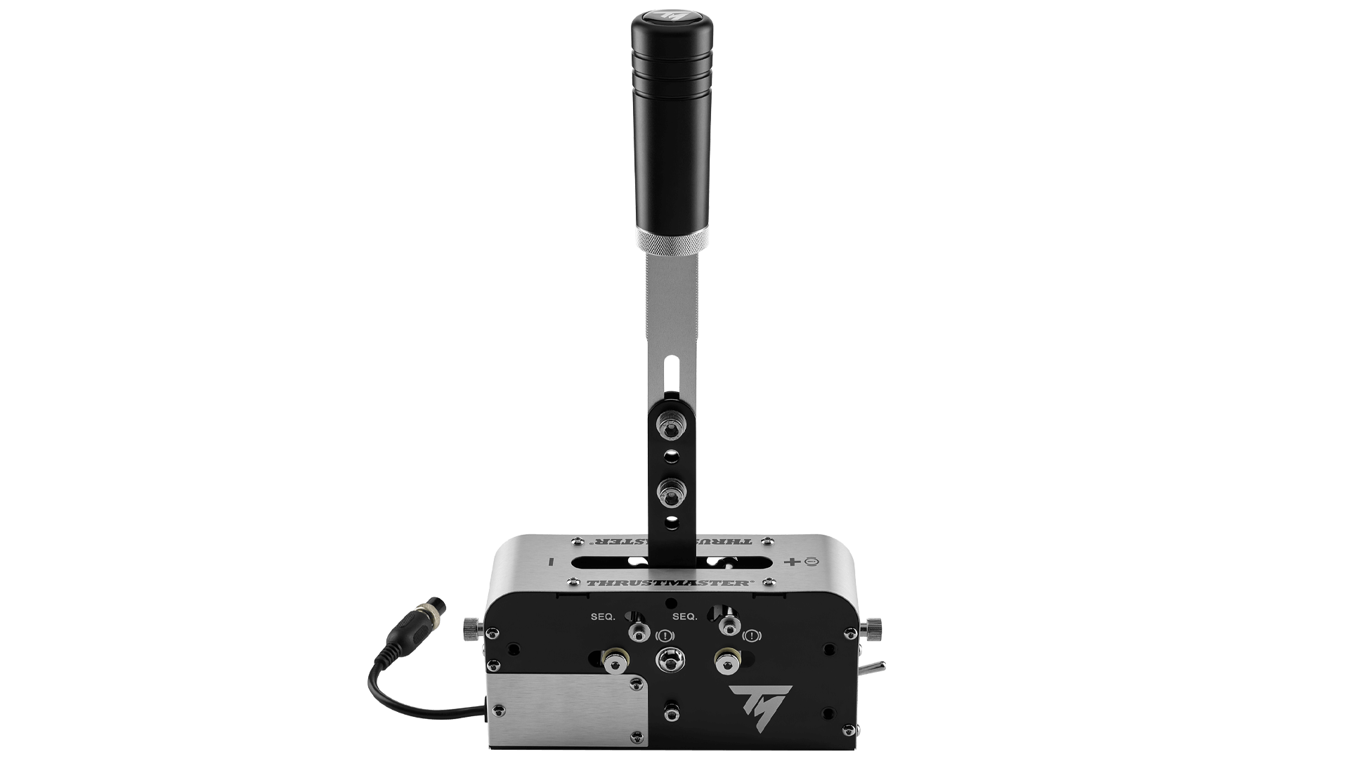 Thrustmaster TSS Simulation Handbrake and Sequential Shifter with a silver lever and black grip