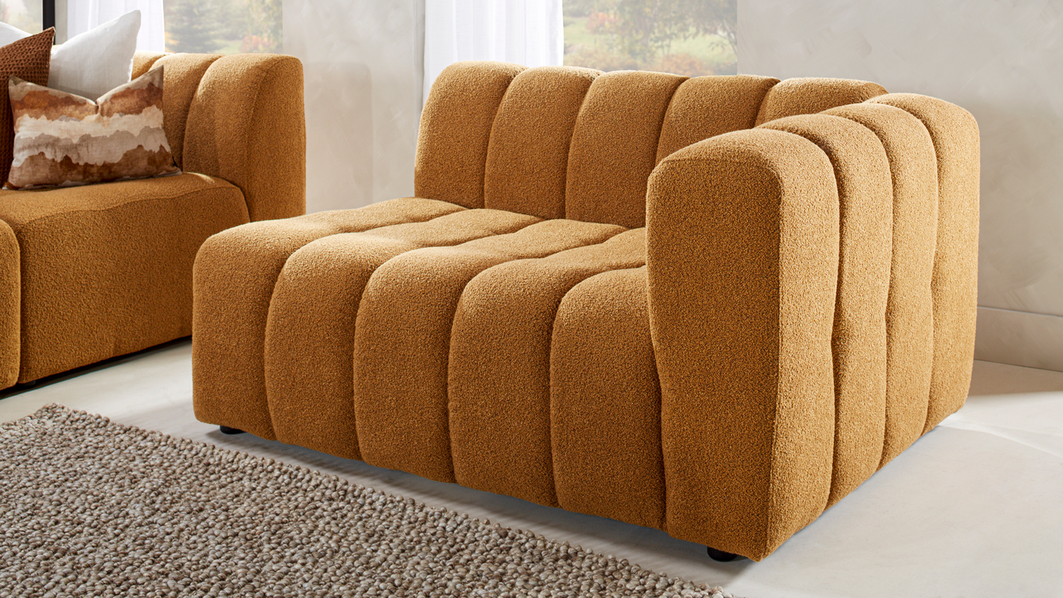 Louisiana Fabric Right Arm 2 Seater Modular Sofa | Harvey Norman New ...