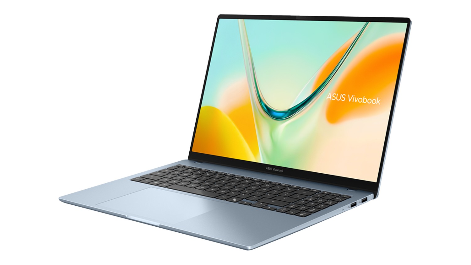 Asus Vivobook S16 16" Laptop - Snapdragon X-X1 8GB-RAM 256GB-SSD Copilot+ PC - Light Blue (S5608QA-U3304W)
