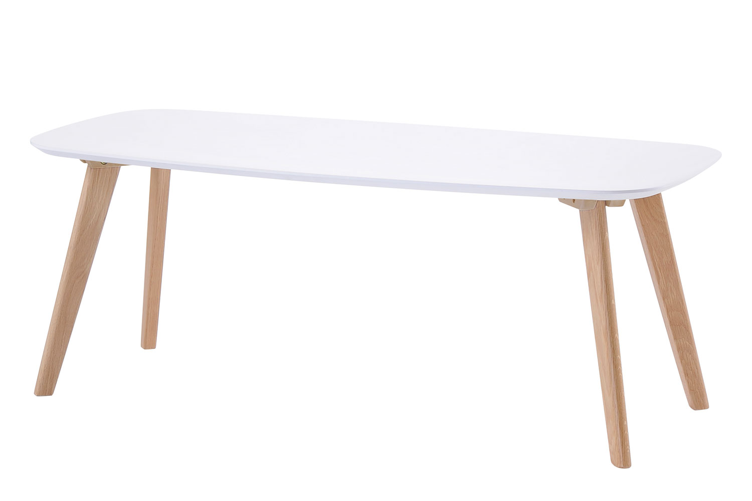 White Clare Rectangle Coffee Table by Nero Furniture