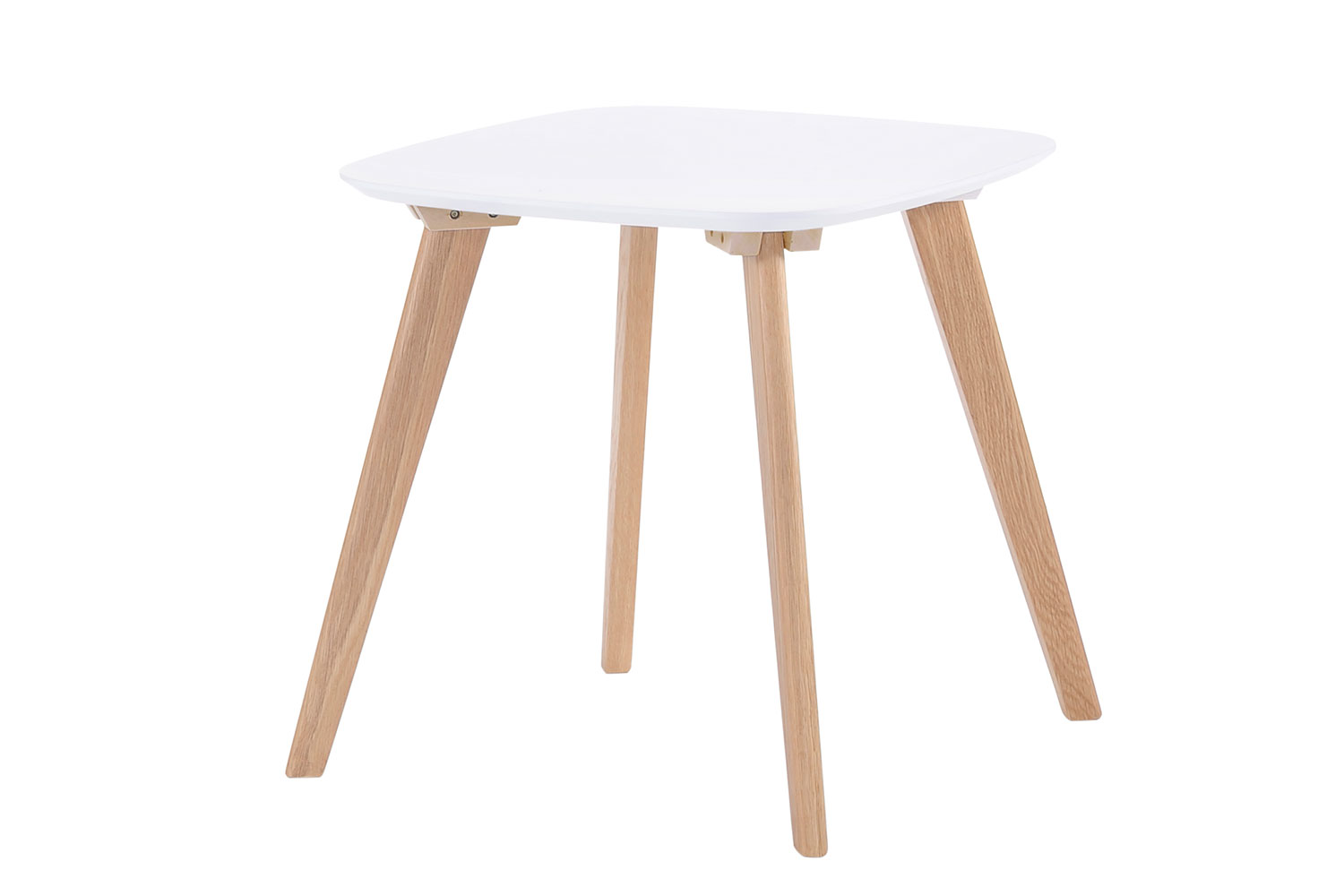 White Clare Square Side Table by Nero Furniture