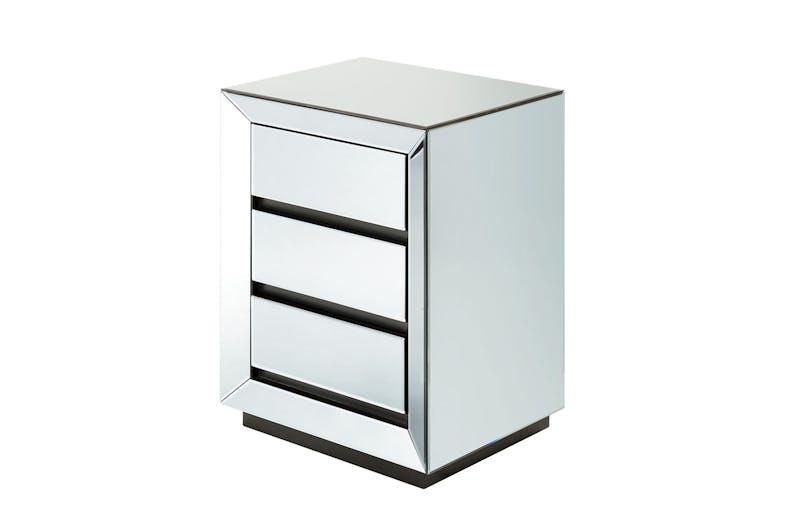 Luma Smoked Mirrored Bedside Table