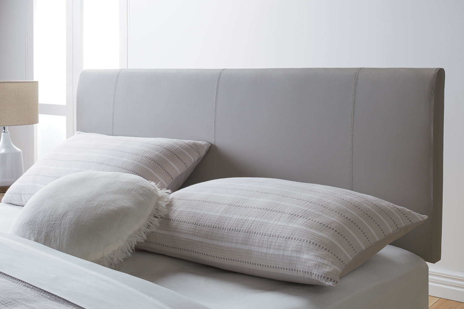 Palermo Black Super King Headboard by Nero Furniture Harvey Norman