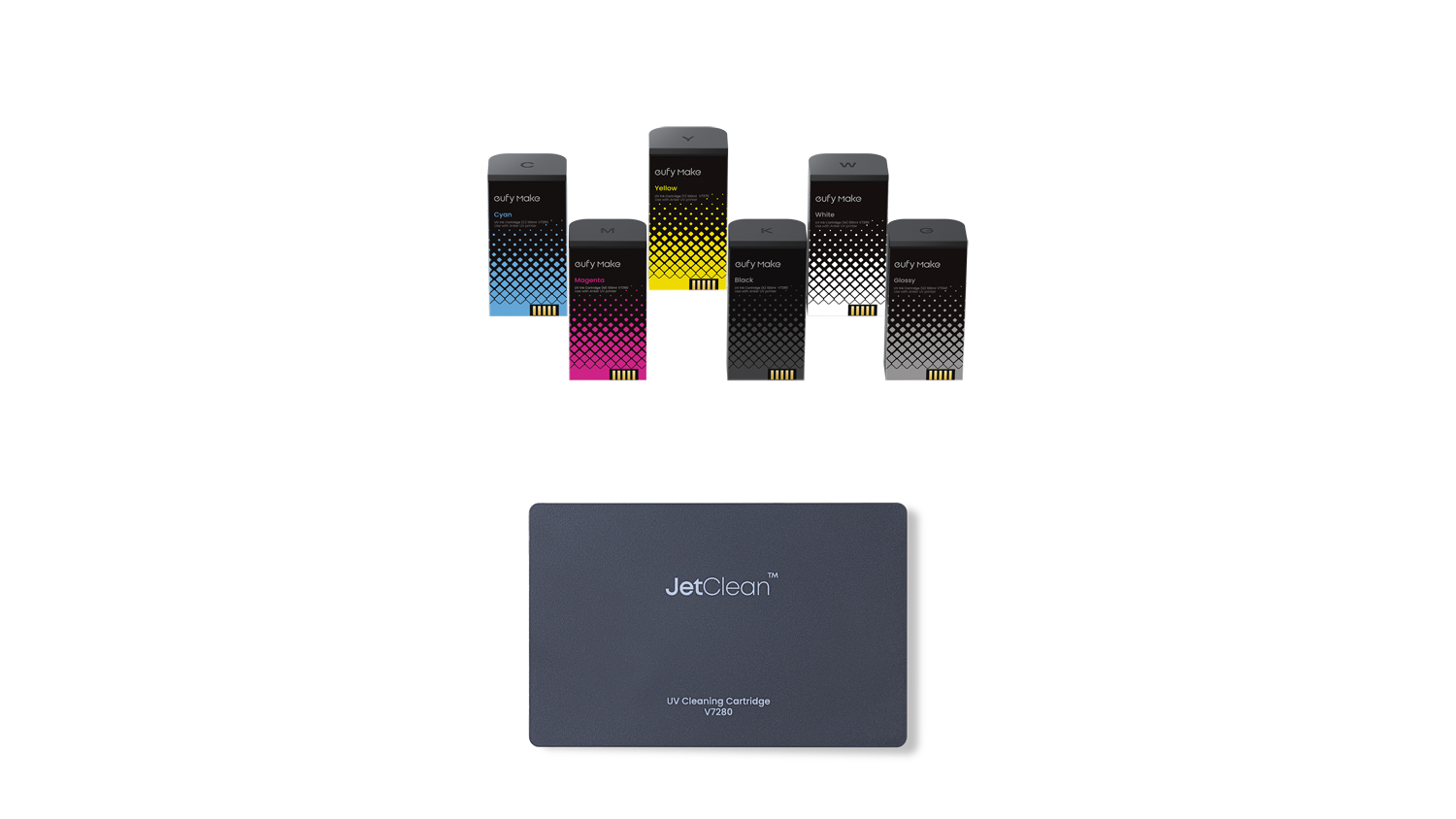 EufyMake Ink and Cleaning Cartridge Kit for UV Printer E1