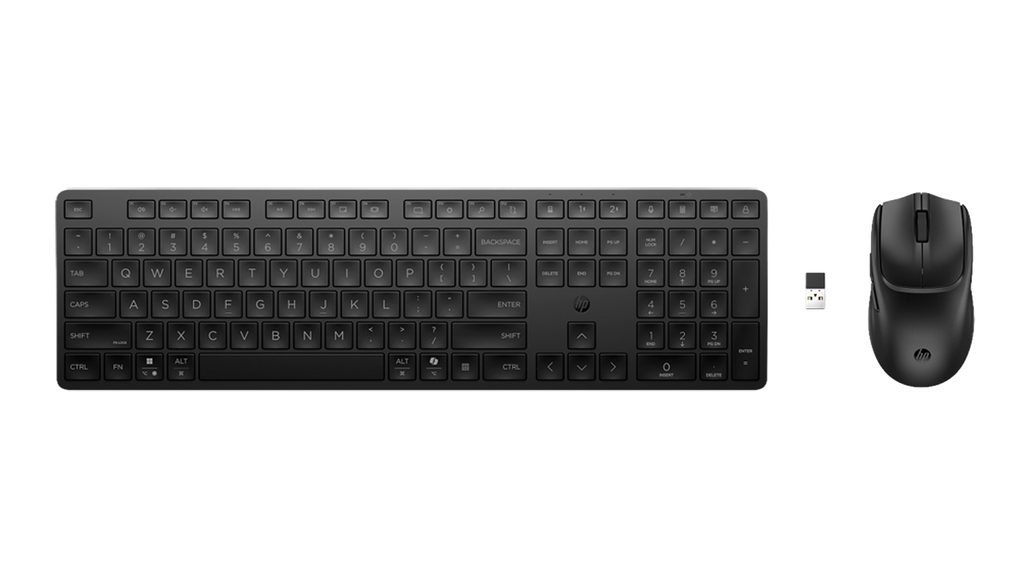 HP 490C Multi-Device Dual-Mode Wireless Keyboard & Mouse Combo - Black ...