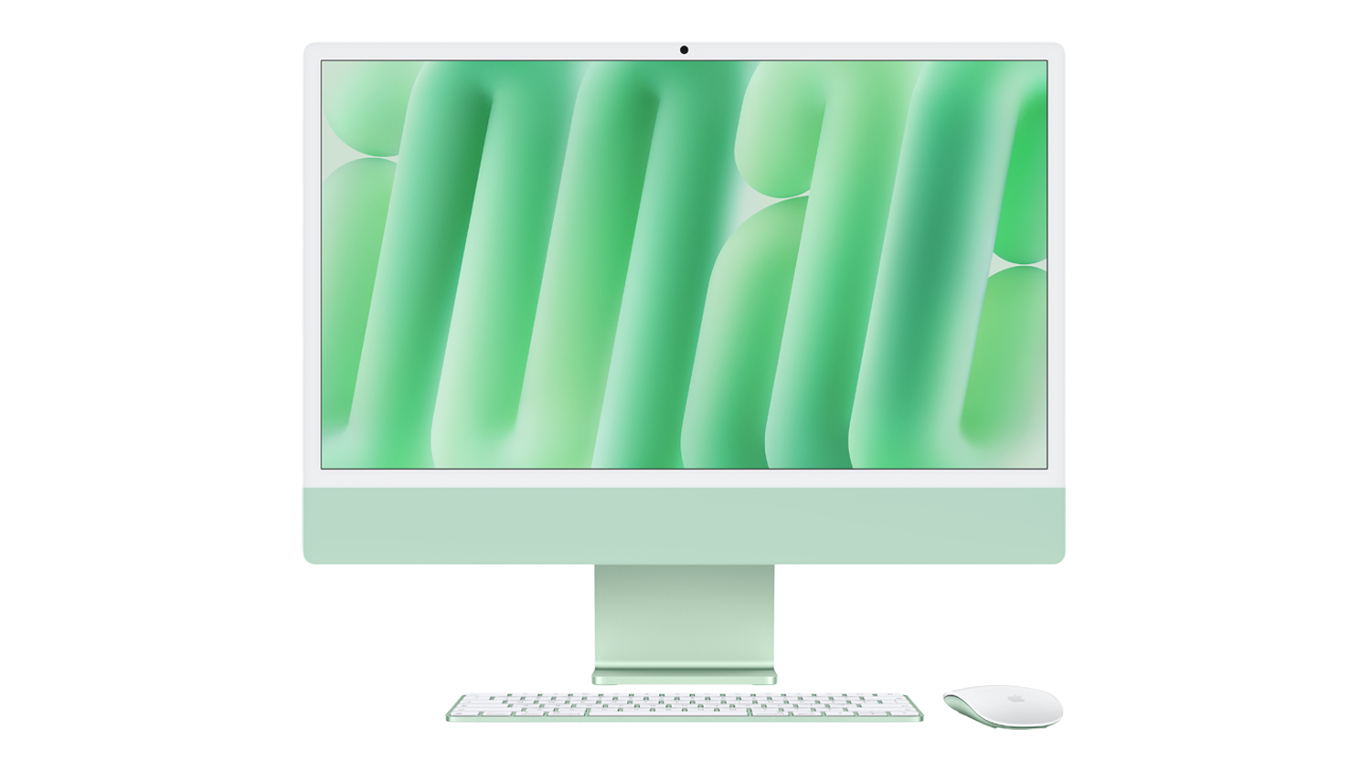 Front view of the Apple iMac 24" M6 Chip 10-Core CPU & 10-Core GPU 16GB-RAM 256GB-SSD