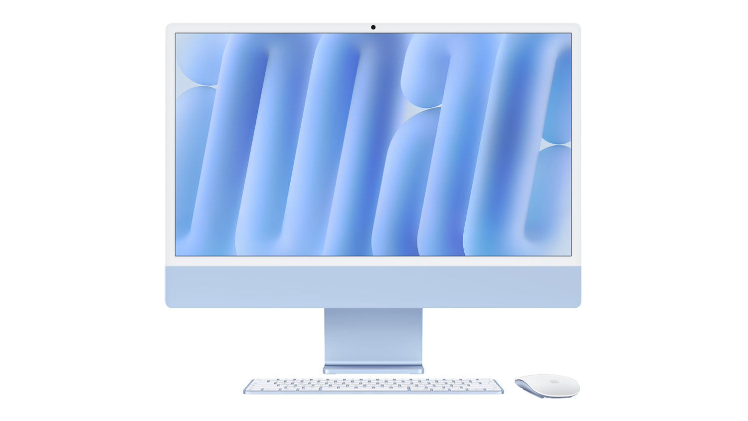 Front view of the Apple iMac 24" M6 Chip 12-Core CPU & 12-Core GPU 16GB-RAM 512GB-SSD