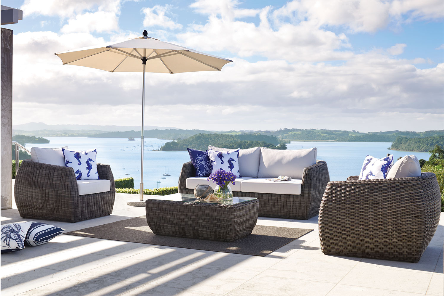 Ella 4 Piece Outdoor Lounge Setting