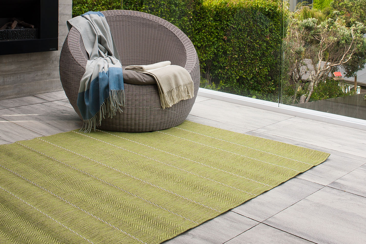 Cape Cod Rugs by Limon (1.2 x 1.7 m) Green